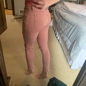 Pink skinny jean